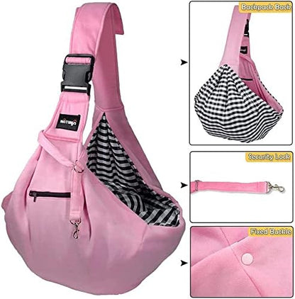 NATUYA Small Dog Carrier Sling Cat Sling, Adjustable Strap Hand Free Pet Puppy - Image 3