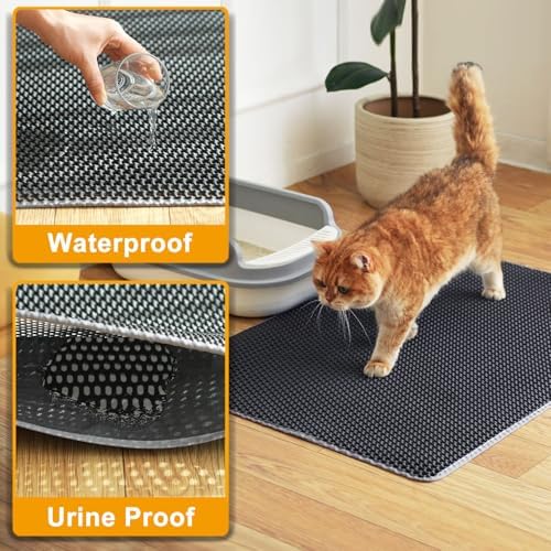 Extra Large Cat Litter Mat, XL 47"x28" Litter Trapping Mat - Image 5