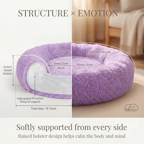 nononfish Plush Calming Dog Bed - Image 4