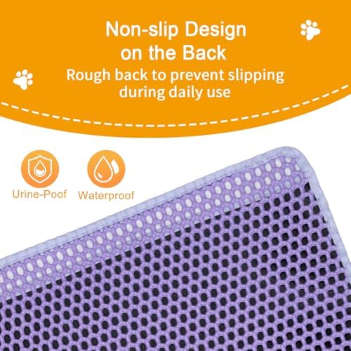 Cat Litter Box Mat-Super Large 47''x36'' Litter Trapping Mat - Image 4