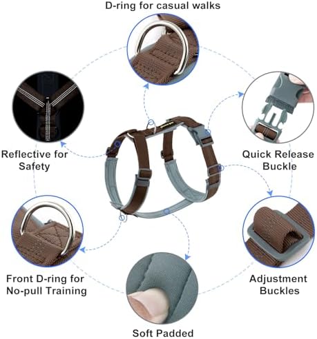 Plutus Pet No Pull Dog Harness, Adjustable Nylon Harness - Image 2