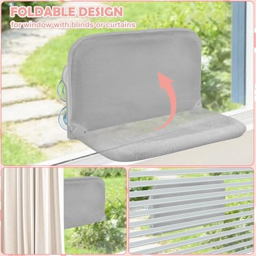 Large Size Cat Window Perch 2 Pack, Cordless Cat Window Hammock - Image 5