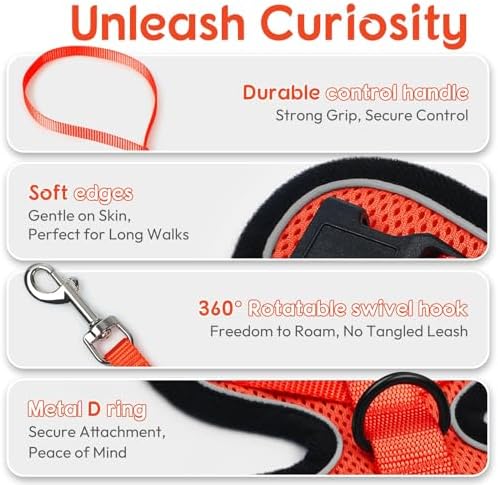 Dooradar Cat Harness and Leash Set, Adjustable and Escape Proof - Image 6