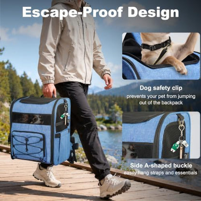 Pet Carrier Backpack with Elevated Booster Pad - Image 6