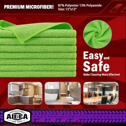 AIDEA Microfiber Cleaning Cloth-20PK, Microfiber Towels - Image 6