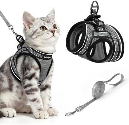 rabbitgoo Cat Harness and Leash Set, Step-in Soft Vest by rabbitgoo
