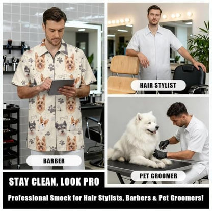 Funny Print Barber Jackets & Smocks - Image 6