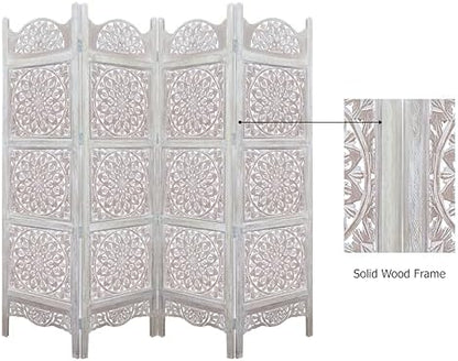 COTTON CRAFT Room Divider Wood Screen - Image 6