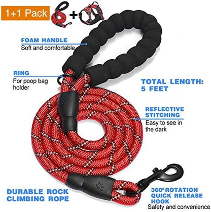 tobeDRI No Pull Dog Harness Adjustable Reflective Oxford Easy Control Medium - Image 2