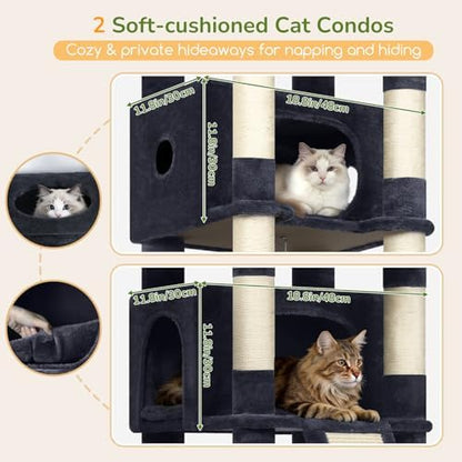 Globlazer 80in Tall Extra Large Heavy Duty Corner Cat Tree Tower - Image 3