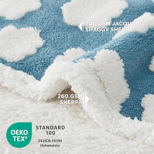 LE SURE Waterproof Blanket for Bed Cute Cozy 3D Jacquard, Twin（60x80） - Image 3