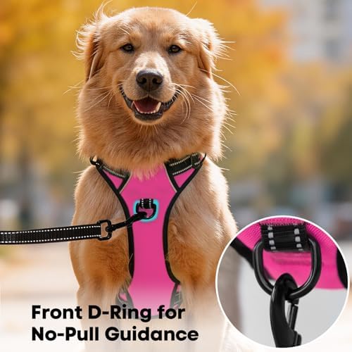 PoyPet No Pull Dog Harness Large, Reflective Vest - Image 2