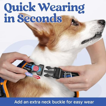 rabbitgoo Dog Harness for Large, No Pull 3 Buckles Easy On & Off - Image 2