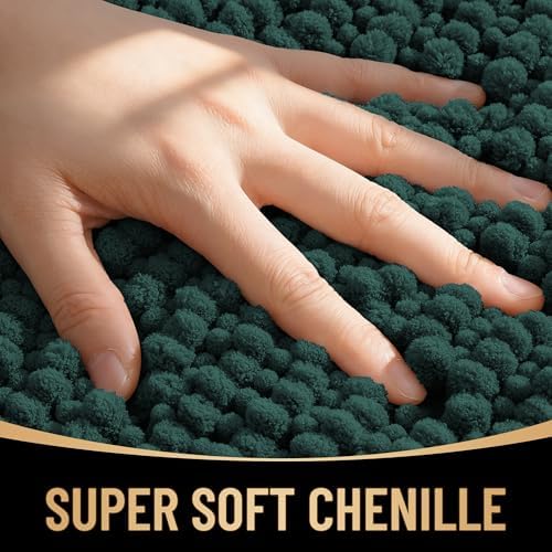 OLANLY Thick Chenille Large Bathroom Rugs Mats 44x32 - Image 2