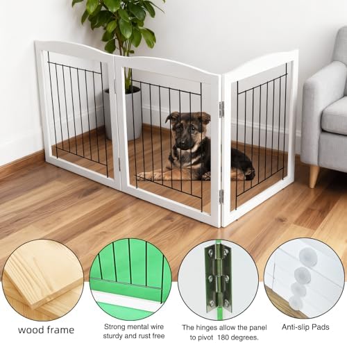 ZJSF Freestanding Foldable Dog Gate - Image 4