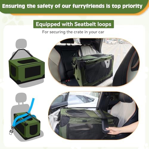 24" Small Dog Crate, Portable Crate - Image 6
