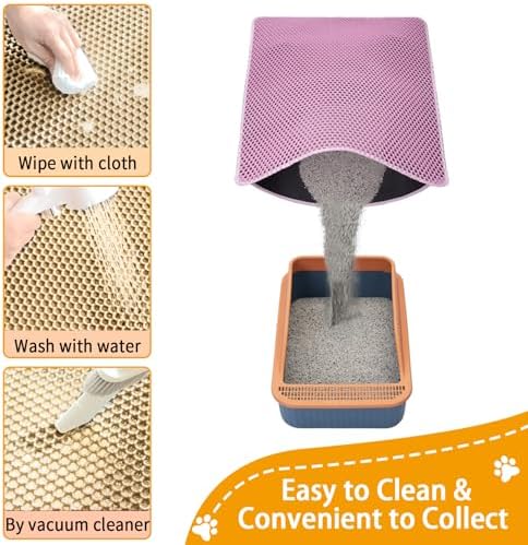 Cat Litter Box Mat-Super Large 47''x36'' Litter Trapping Mat - Image 3