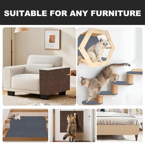 Self-Adhesive Cat Scratching Mat, Couch Protector from Cat Claws - Image 2