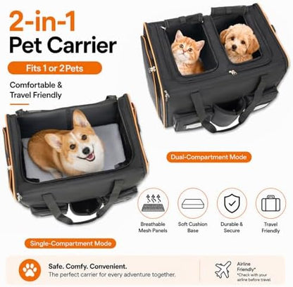 2 in 1 Large Rolling Cat Carrier - Image 3
