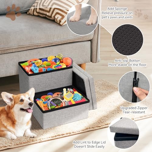 Zerbuger Dog Stairs with Storage - Image 4