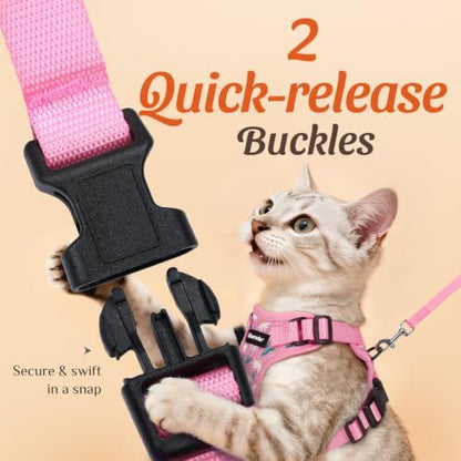 Dooradar Cat Harness and Leash Set, Adjustable and Escape Proof - Image 4