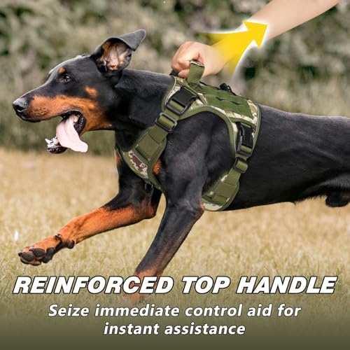 WINGOIN Tactical Dog Harness for Medium Dogs, Heavy Duty No Pull Dog Harness - Image 3