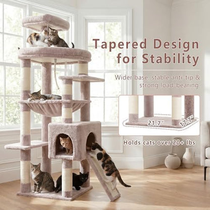 Heybly 64.2" Heavy-Duty Cat Tree - Image 2