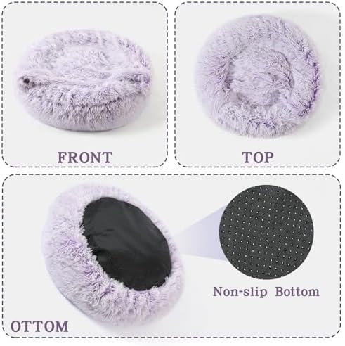 NOYAL Calming Donut Dog Bed, Hooded Cave - Image 6