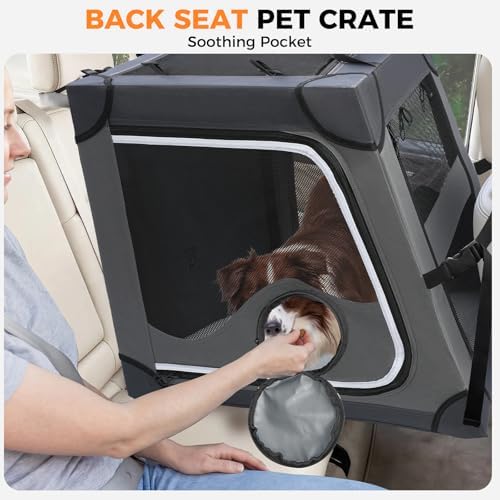 Snagle Paw Dog Car Crate for Back Seat - Image 3