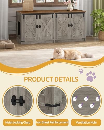 Hzuaneri Cat Litter Box Enclosure - Image 5