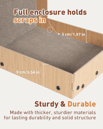18.9" Cat Scratcher, L-Shaped Scratch Pad - Image 5