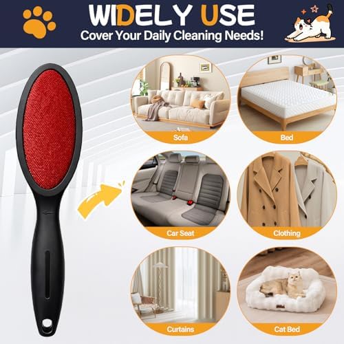 Magic Lint Remover Brush for Pet Hair, Reusable 2-Sided, 1 Pack - Image 6