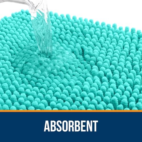 OLANLY Bathroom Rugs 36x24, Extra Soft Absorbent Chenille Bath Rugs - Image 4