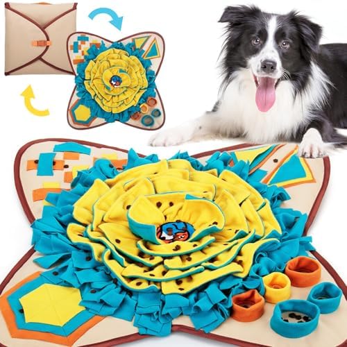 AWOOF Pet Snuffle Mat for Dogs, Interactive Feed Game for Boredom, Encourages by AWOOF