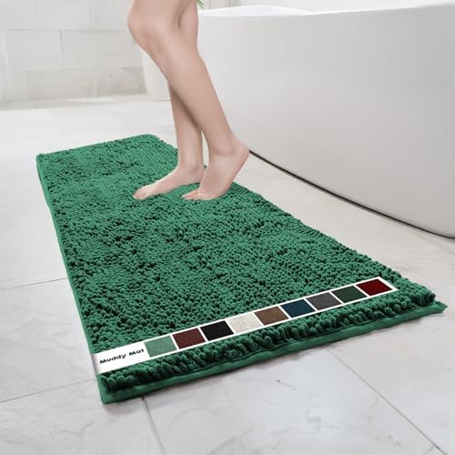 Muddy Mat® | Chenille Bathroom Rugs Quick Dry Microfiber Mats Non Slip Washable by MuddyMat%C2%AE