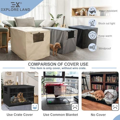 Explore Land Dog Crate Cover, 18 inches - Image 4