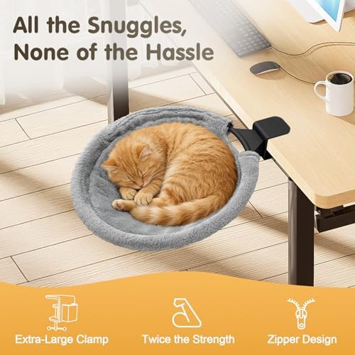 17.3" Extra Large Cat Desk Bed Cat Desk Hammock - Image 6