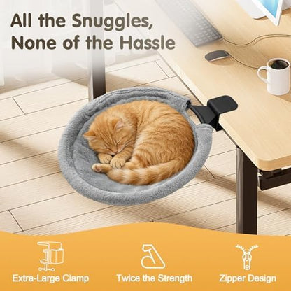17.3" Extra Large Cat Desk Bed Cat Desk Hammock - Image 6