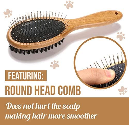 KylePet Dog Brush, Double Sided Pet Slicker Brush - Image 3
