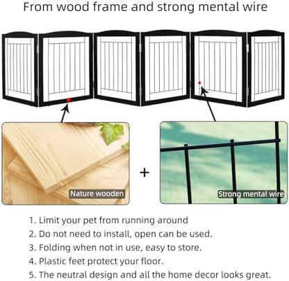 ZJSF Freestanding Foldable Dog Gate - Image 6