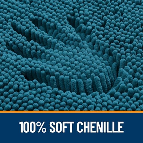 OLANLY Large Bathroom Rugs 44x32, Extra Soft Absorbent Chenille Bath Rugs - Image 3