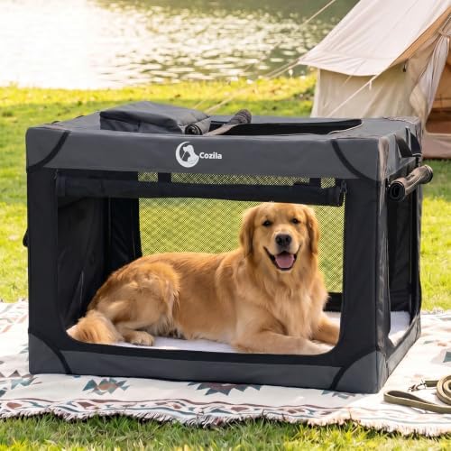 Portable Collapsible Soft Dog Crate by Cozila