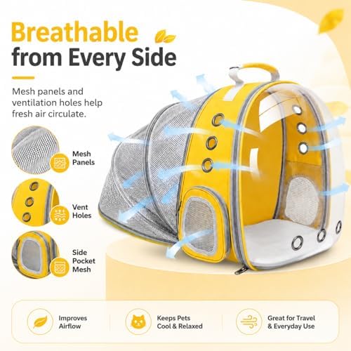Cat Backpack Carrier Back Expandable Bubble Pet Carrier Backpack - Image 4