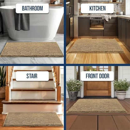 Muddy Mat® | Chenille Bathroom Rugs Quick Dry Microfiber Mats Non Slip Washable - Image 6