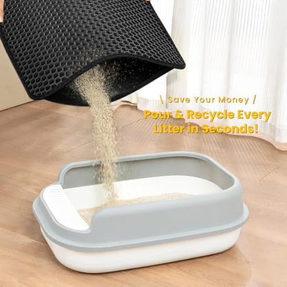 Cat Litter Mat Compact Size 23.6"x14.6" - Image 4