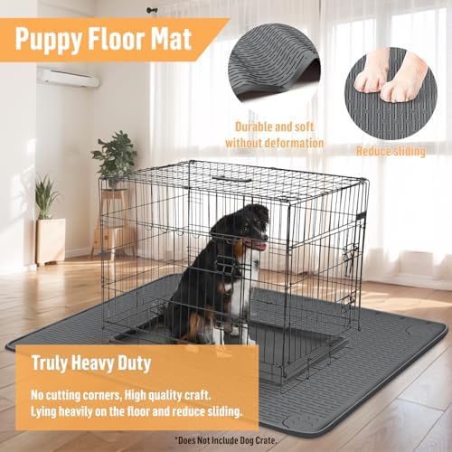 Silicone Dog Bed Mat 34"x 22" Crate Mat - Image 5