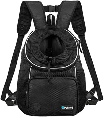 PetAmi Adjustable Dog & Cat Chest Carrier Backpack, Ventilated by PetAmi