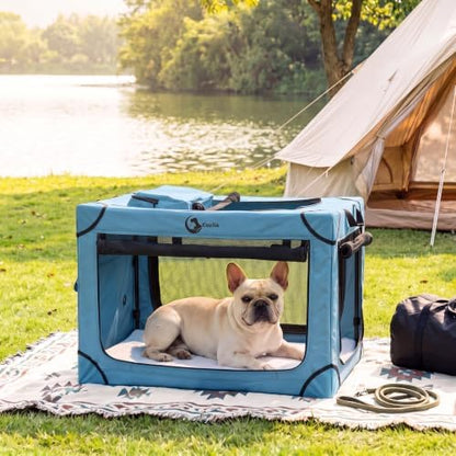 Portable Collapsible Soft Dog Crate by Cozila
