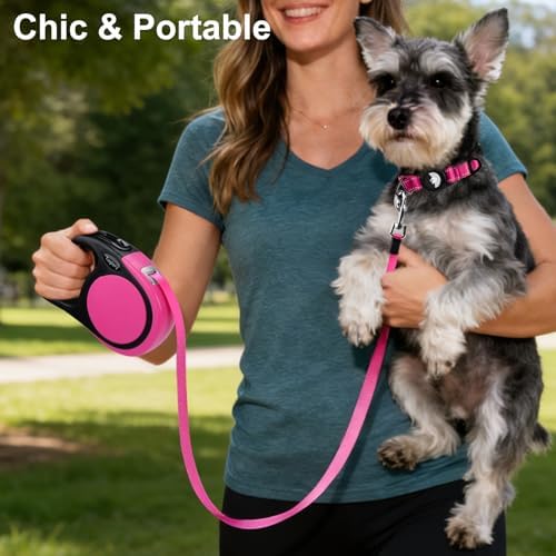 Taglory Retractable Dog Leash, One-Handed Brake - Image 2