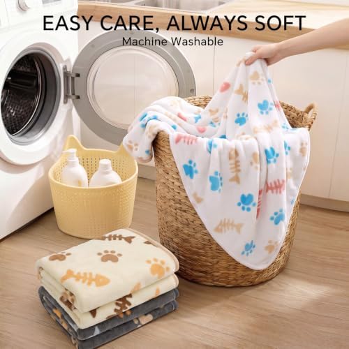 Luciphia 3 Pack Cute Cat Blankets Cozy Small Throw - Image 7